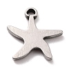 304 Stainless Steel Charms STAS-B024-59P-2