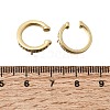 Brass Micro Pave Cubic Zirconia Ear Cuff Findings KK-K426-09G-2