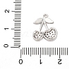 Brass Micro Pave Cubic Zirconia Pendants KK-F895-18A-P-3