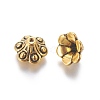 Tibetan Style Bell Filigree Bead Caps TIBE-A23845-AG-LF-1