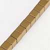 Electroplate Non-magnetic Synthetic Hematite Beads Strands G-J170A-2x2mm-07-3