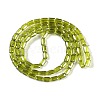 Electroplate Glass Beads Strands GLAA-Q101-02A-PL02-2