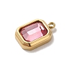 High Polished 304 Stainless Steel Glass Pendants X-STAS-L022-062G-06-2