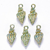 Alloy Enamel Pendants ENAM-N054-019B-1