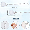 2Pcs Round Resin Pendant Decoration HJEW-SC0001-69-2
