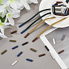   70Pcs 7 Style Plastic Aglets for Shoelaces KY-PH0001-84-5