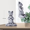 Resin Imitation Stone Cat Garden Decor JX174A-2