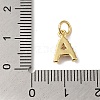 26Pcs Letter A~Z Rack Plating Brass Charms KK-B092-30-G-4