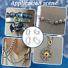 4Pcs 304 Stainless Steel Spring Gate Clasp Findings STAS-ME0002-66-5