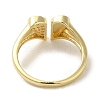 Brass Micro Pave Cubic Zirconia Rings for Women RJEW-E295-38G-3