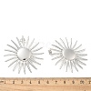 304 Stainless Steel Flower Stud Earrings for Women EJEW-M089-09P-2