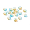 Opaque Spray Painted Glass Beads GLAA-G118-01-2