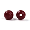 Opaque Solid Color Glass Beads GLAA-N007-6mm-A04-2