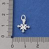 925 Sterling Silver Pave Clear Cubic Zirconia Star Charms STER-K181-01B-S-3