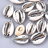 Electroplate Cowrie Shell Pendants SHEL-S266-04B-1