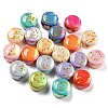 Opaque Acrylic European Beads OACR-E025-05-1