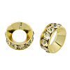 Brass Rhinestone Spacer Beads RB-A020-10mm-13G-1