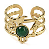 Natural Malaysia Jade Finger Rings RJEW-U027-07G-06-2