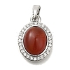 Natural Carnelian(Dyed & Heated) Pendants KK-K388-06P-1