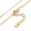 Brass Cubic Zirconia Pendant Necklace NJEW-JN03531-02-5