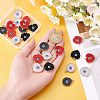 SUPERFINDINGS 24Pcs 2 Style Druzy Resin Pendants RESI-FH0001-38-3