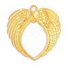 Tibetan Style Alloy Wing Large Pendants TIBEP-S100-G-RS-1