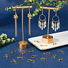 40Pcs 304 Stainless Steel Leverback Earring Findings STAS-SC0009-31G-4