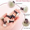 6Pcs Heart Gemstone Car Air Vent Clips AJEW-PH00496-05-4