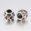 Tibetan Style Alloy Rhinestone European Beads PALLOY-F200-05E-2