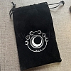 Moon Phase Print Moon Velvet Tarot Card Storage Drawstring Pouches PW-WG24065-01-2