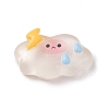 Translucent Cloud Resin Cabochons LS-RESI-K019-03D-1