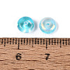 Baking Paint Electroplate Transparent Glass Beads EGLA-Q141-01A-A08-3