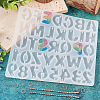  1Pc Letter & Number Connector Charm Silicone Molds DIY-TA0005-09-5