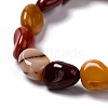 Natural Mookaite Beaded Stretch Bracelets BJEW-F414-02B-06-3