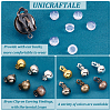 Unicraftale 36Pcs 6 Colors Brass Clip-on Earring Findings KK-UN0001-23-5
