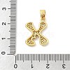 Brass Micro Pave Cubic Zirconia Pendants ZIRC-C012-01G-24-3