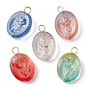 Transparent Glass Pendant PALLOY-JF02256-1