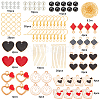 SUNNYCLUE 135Pieces DIY Playing Card Style Earring Making Kits DIY-SC0015-43-2