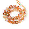 Natural Citrine(Heated) Beads Strands G-S345-8mm-18-01-2