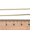10Pcs 1MM 304 Stainless Steel Box Chain Necklaces NJEW-G203-07G-5