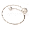 Brass Cuff Bangles for Women BJEW-F477-02P-02-3