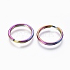 Ion Plating(IP) 304 Stainless Steel Split Key Rings LS-STAS-G201-08A-M-2