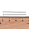 Anti-Tarnish Rhodium Plated 925 Sterling Silver Flat Head Pins STER-M117-03C-P-3