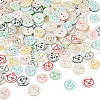 200Pcs 2-Hole Resin Buttons BUTT-TA0001-60C-3