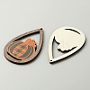 Halloween Theme Printed Wood Big Pendants X1-WOOD-TAC0015-09D-1