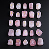 Viking Runes Engraved Tumbled Natural Rose Quartz Rune Stones PW-WG56DA1-02-1