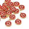 Golden Plated Alloy Enamel Charms ENAM-S118-03D-4