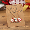 Christmas Theme Alloy Enamel Pendant Necklace & Dangle Earrings Set FN1321-1-2