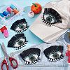 Evil Eye with Eyelash Appliques DIY-WH0401-32-5