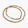 Electroplate Glass Beads Strands EGLA-P018-2mm-F01-2